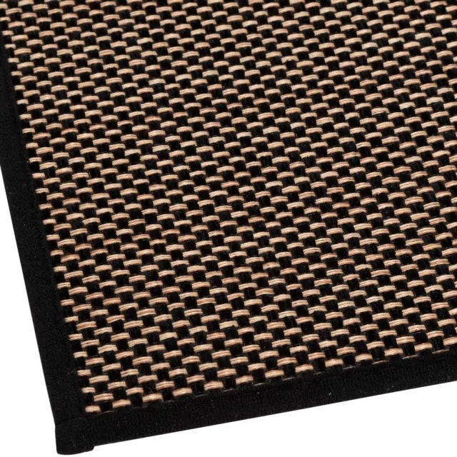 5 Five Simply Smart Antislipmat van gemêleerde stof 45x120 cm Noir