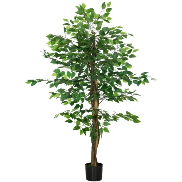 ZYLARO Kunstficusboom - Levensecht - 150 cm hoog - Inclusief pot - Groen