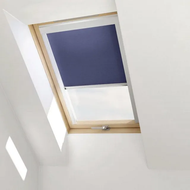 Contrio Verduisterend Rolgordijn voor VELUX dakraam U08, 808, 8 *BLAUW*