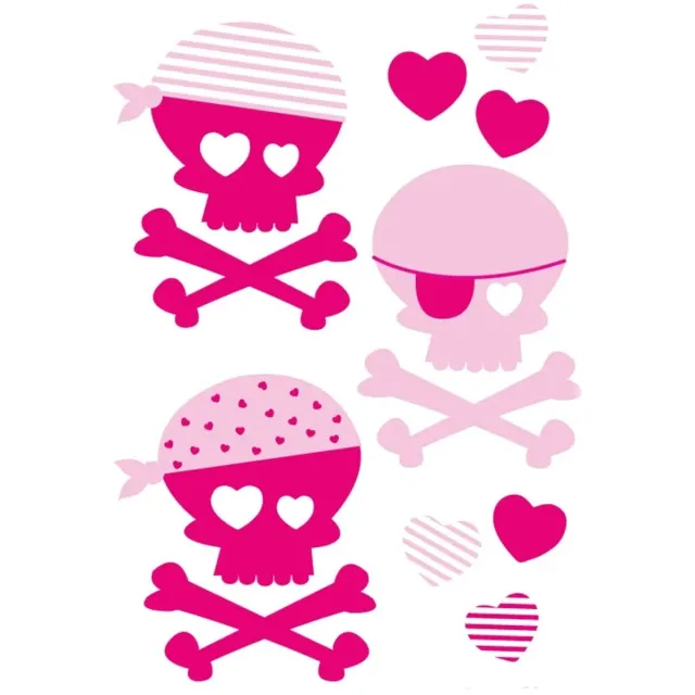 Forwalls muursticker piraten roze