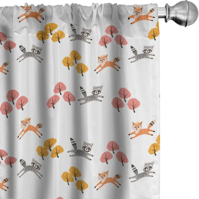 ABAKUHAUS Diergordijn – 2x75x175 cm – Microvezel, Meerdere kleuren Mehrfarbig
