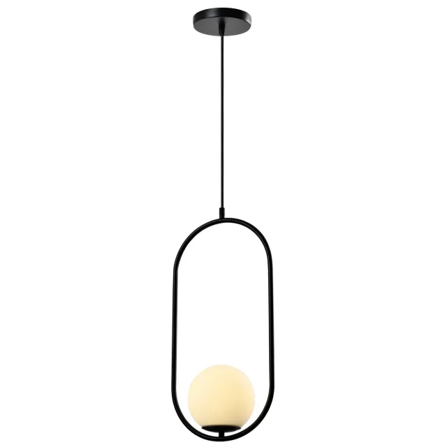 QUVIO Hanglamp modern - Langwerpig metalen frame - 15 x 25 x 51 cm - Zwart