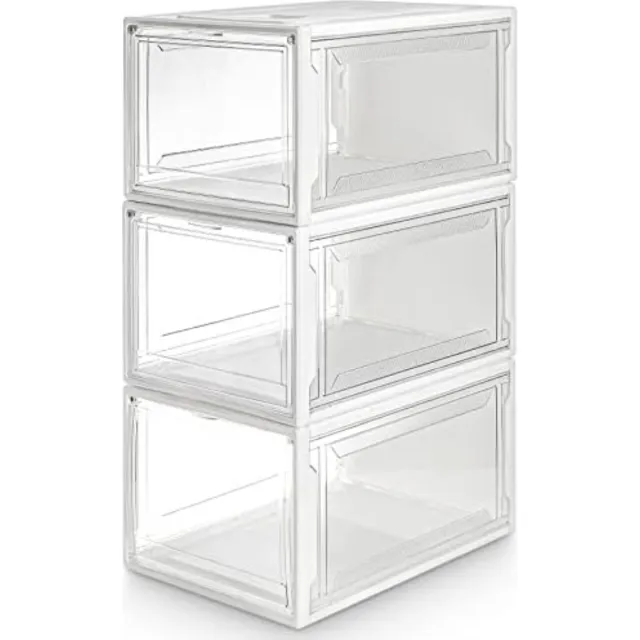 Solacis Schoenen Opbergsysteem - Schoenen Organizer - Schoenenbox - Schoenen Opbergen - Must Have In Huis! Wit