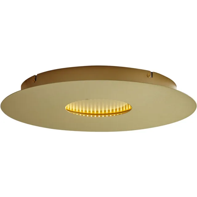 QAZQA morning - Moderne LED Plafondlamp - 1 lichts - Ø 40 cm - Goud - Woonkamer | Slaapkamer | Keuken Goud LED