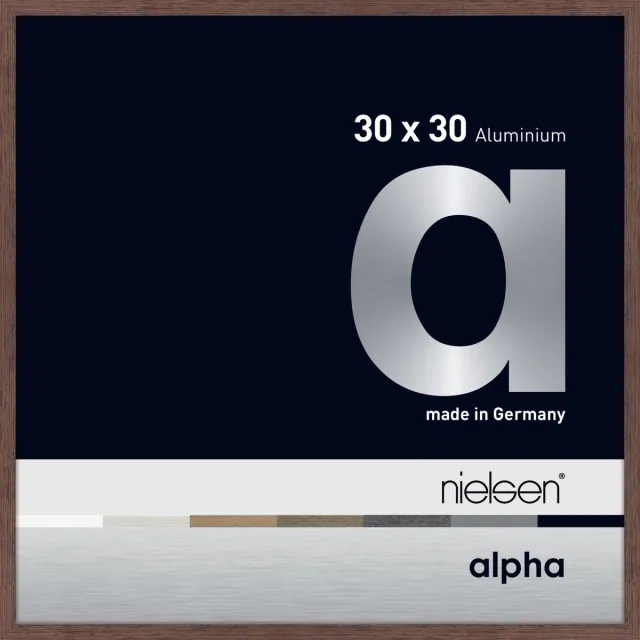 Nielsen Alpha Aluminium Wissellijst Wenge 30x30cm