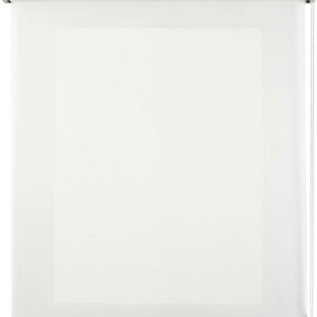 Storesdeco Doorschijnend rolgordijn, rolgordijnen voor ramen Wit 180x180 cm White