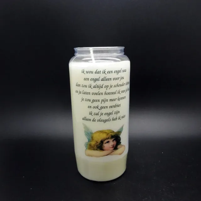 Partijhandel RODO Noveenkaars Spreuk 002 - 6 dagen brander (5 stuks) wit