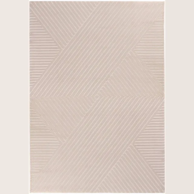 Ayyildiz Vloerkleed Sahara 3D Japandi Stijl 140 x 200 cm Beige