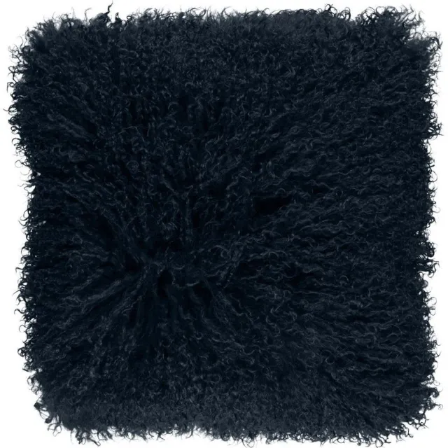 Sheepskin House Curly Kussen - 40x40 cm Navy