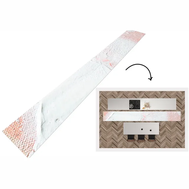 KitchenYeah Keukenloper - Loper keuken - Verf - Abstract - Design - Keukenloper vinyl Multicolor