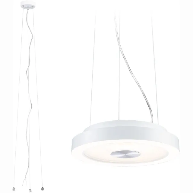 Paulmann LED-plafondlamp Volea 3000K 1300lm 230V 4W / 18,5W dimbaar Wit, Zilver
