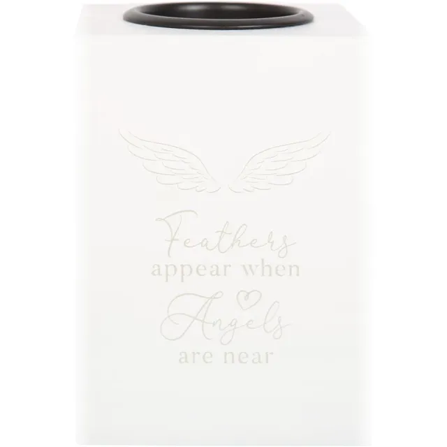 Something Different Wholesale Something Different - Theelichthouder - Feathers appear Angel wings - Wit