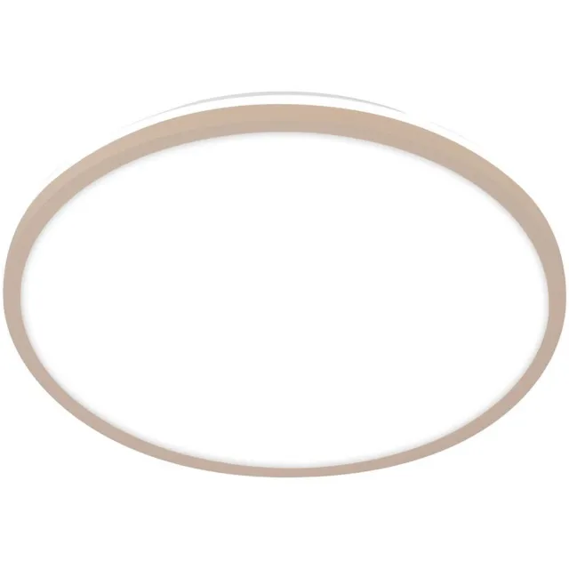 B.K.Licht BRILONER Lana – LED Plafondlamp - plafonniere met indirect licht – neutraal witte lichtkleur – beige – Ø28cm