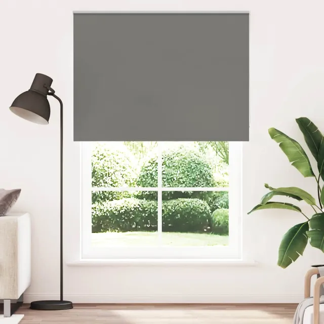 vidaXL Rolgordijn verduisterend 150x230 cm stofbreedte 146,6 cm grijs