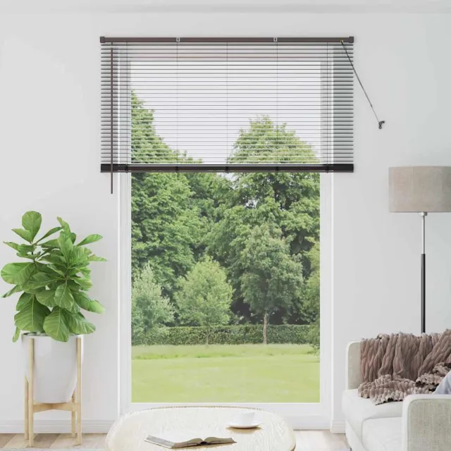 vidaXL Venetiaanse jaloezie Zwart 220 x 140 cm 25 mm Aluminium