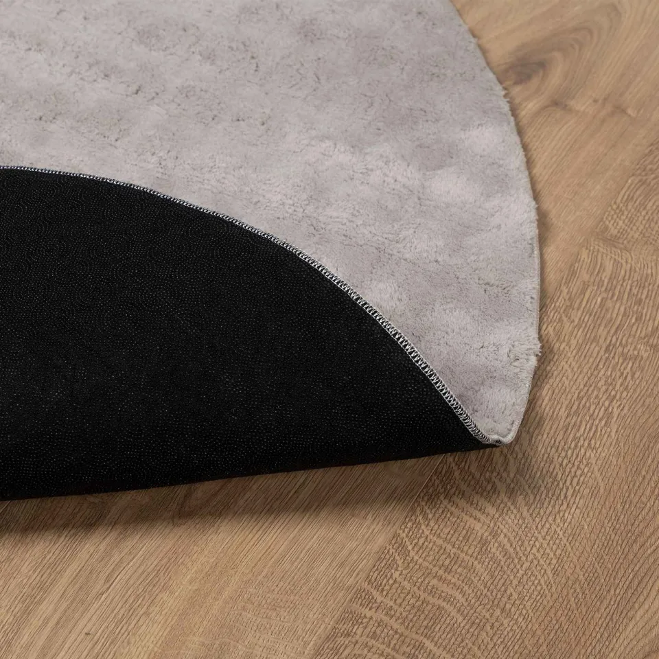 vidaXL Vloerkleden Rond SIROLO Zand Ø 200 CM Polyester, foto 4