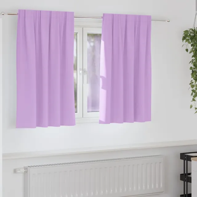 vidaXL Zwart-out Gordijnen met Ringen 2 st Paars 140 x 140 cm