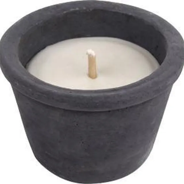Hautekiet Recandle - Ø 15 cm x 10,5 cm - 500 gr - Rond - Antraciet