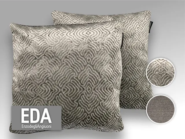 Diva Novita Enzo degli Angiuoni - Grey Velvet Waves - Velvet Grijs