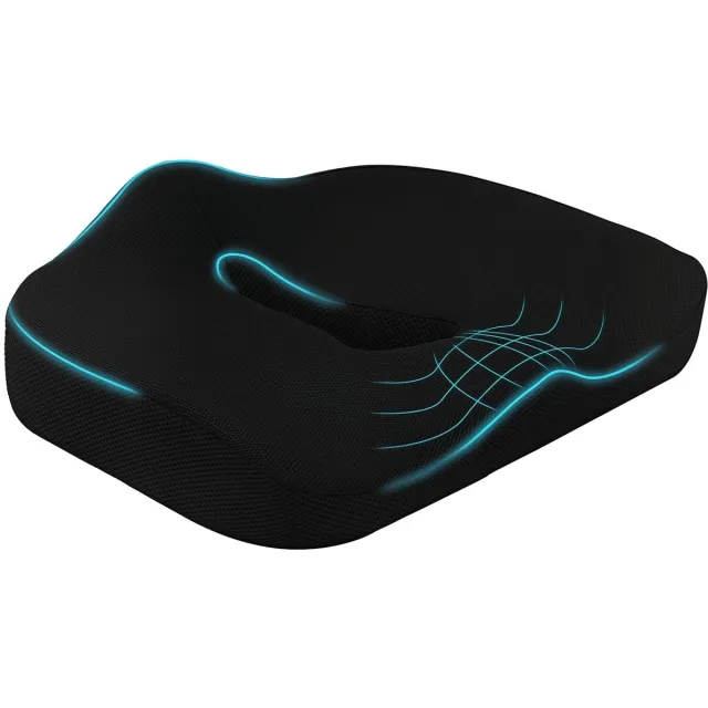 Happiq Zitkussen van Polyester 44x39x13 cm – Zwart