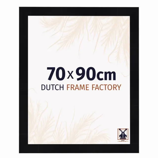 Dutch Frame Factory Fotolijst 70x90 cm - MDF - Zwart Hoogglans - Praag