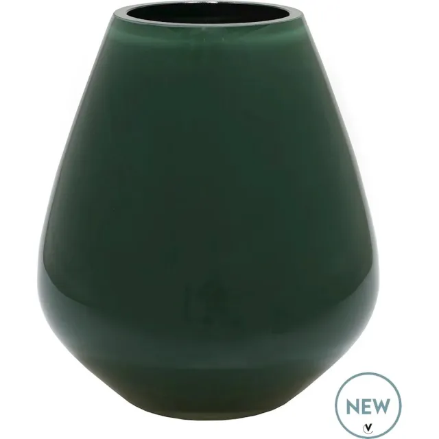 Vase The World Vaas Tasman | Small | Bright Green | Ø18 x H20 cm groen