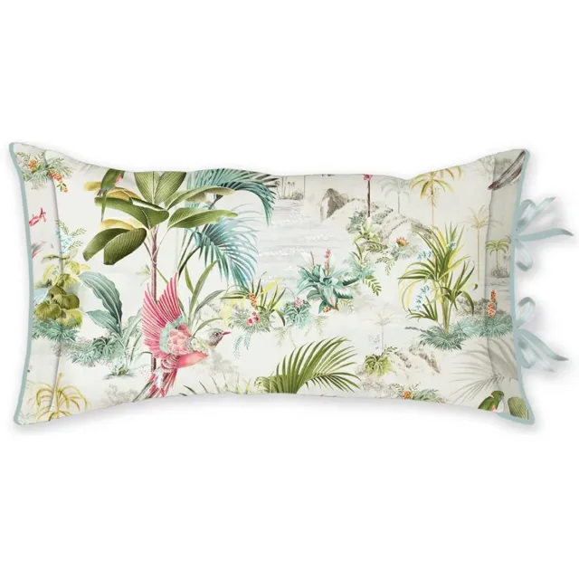 Pip Studio Palm Scenes Sierkussen White 35 x 60 Wit