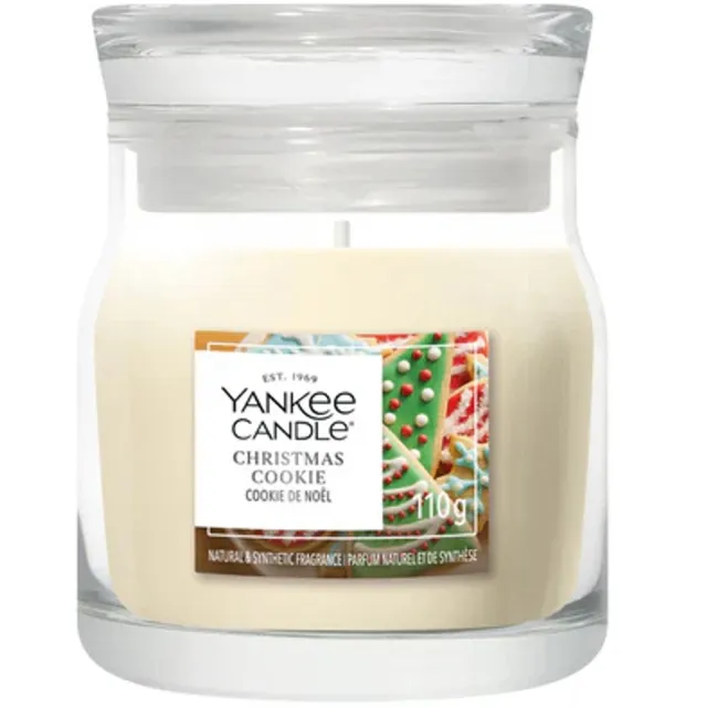 Yankee Candle Christmas Cookie Small Jar Geurkaars - tot 30 branduren Creme