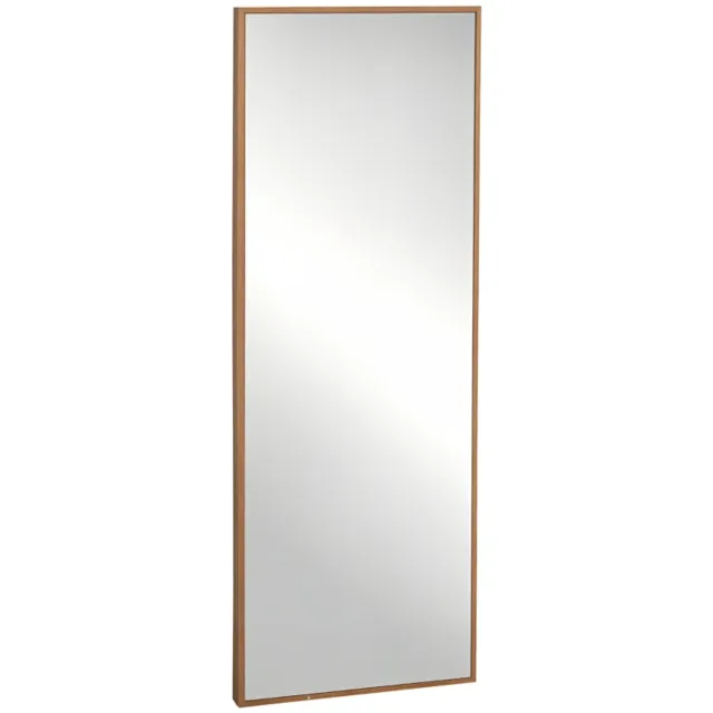 ZYLARO Passpiegels - Wandspiegel - Hoog - Grenenhouten Frame - 45L x 125H x 4,8D cm natuurlijk