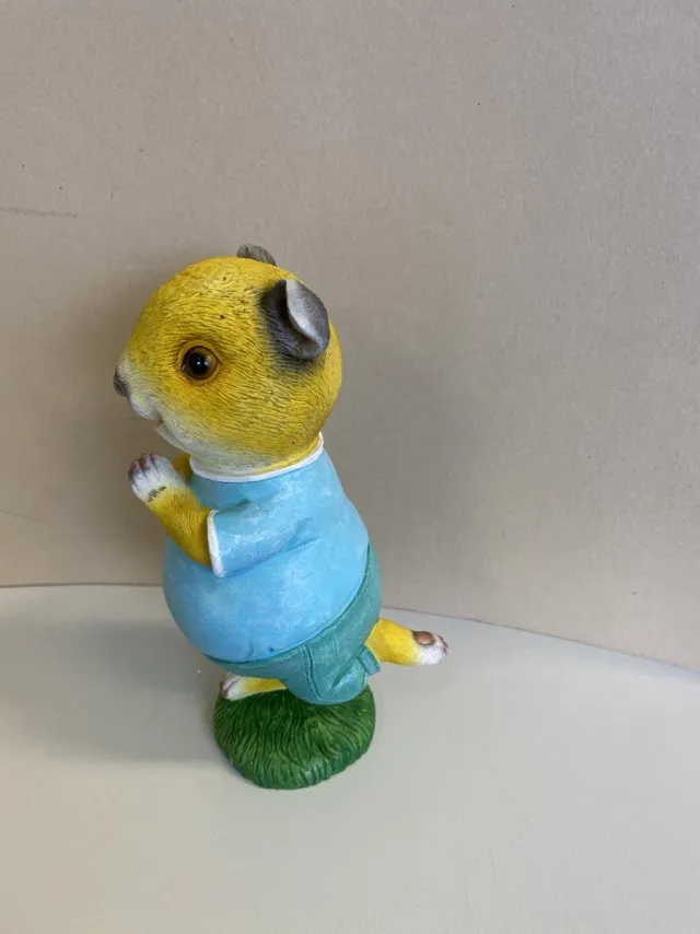 Impuls Polyesin beeld "hamster" - hoogte 19 x 11 x 6 cm - Voor binnen of buiten - meerkleurig - Woonaccessoires - Woondecoraties Meerkleurig - hamster