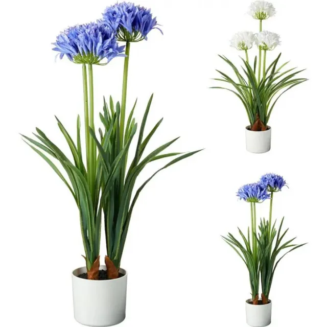 Pro Garden Kunstplant Agapanthus 50x80 cm Blauw/Wit Verschillende Uitvoeringen
