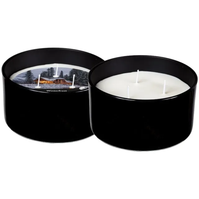 Spaas Geurkaars 3-wiek - Winterfrost - Ø13.8cm - circa 28u - 2 kaarsen Wit