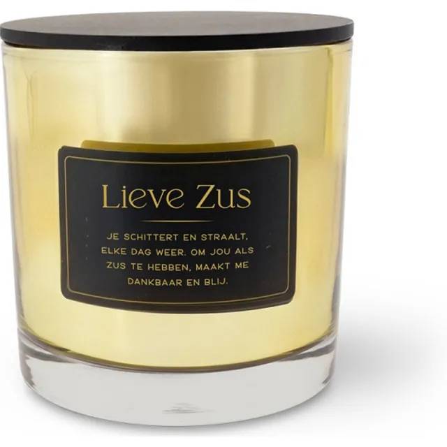 Miko Big Candle - Goud - Lieve Zus