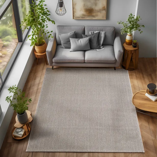 Muratap Loom Uni Effen Vloerkleed - Uni Kleur - Bruin - Woonkamer Slaapkamer Tapijt - Laagpolig- 80x250 CM