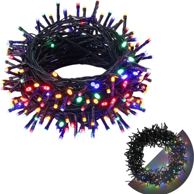 Cheqo Kerstboomverlichting - Lichtsnoer - Kerstlampjes - Led Verlichting - Kerstverlichting - 180 LED - 13.5 meter - Binnen en Buiten - Multicolor