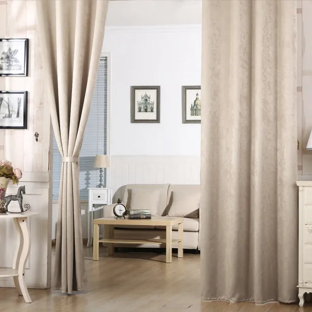 Bolt Edge Gordijnen - Set van 2 - Beige - Verduisterend - Fluweel - Plooiband - 135x225cm