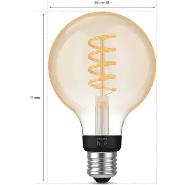 Philips Hue Ledfilamentlamp G93 E27 7w Wit