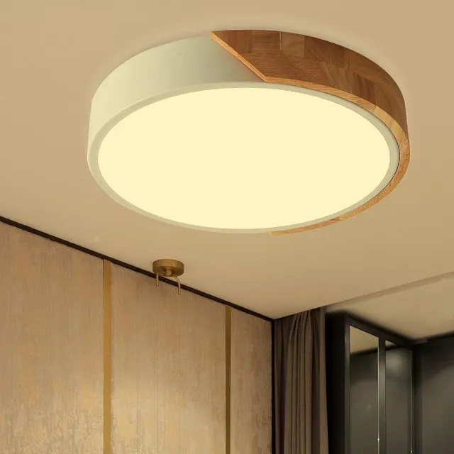 Ayangoods LED Plafondlamp voor Slaapkamer - Ultradun Design - Helder Licht - Energiezuinig - Moderne Verlichting Wit