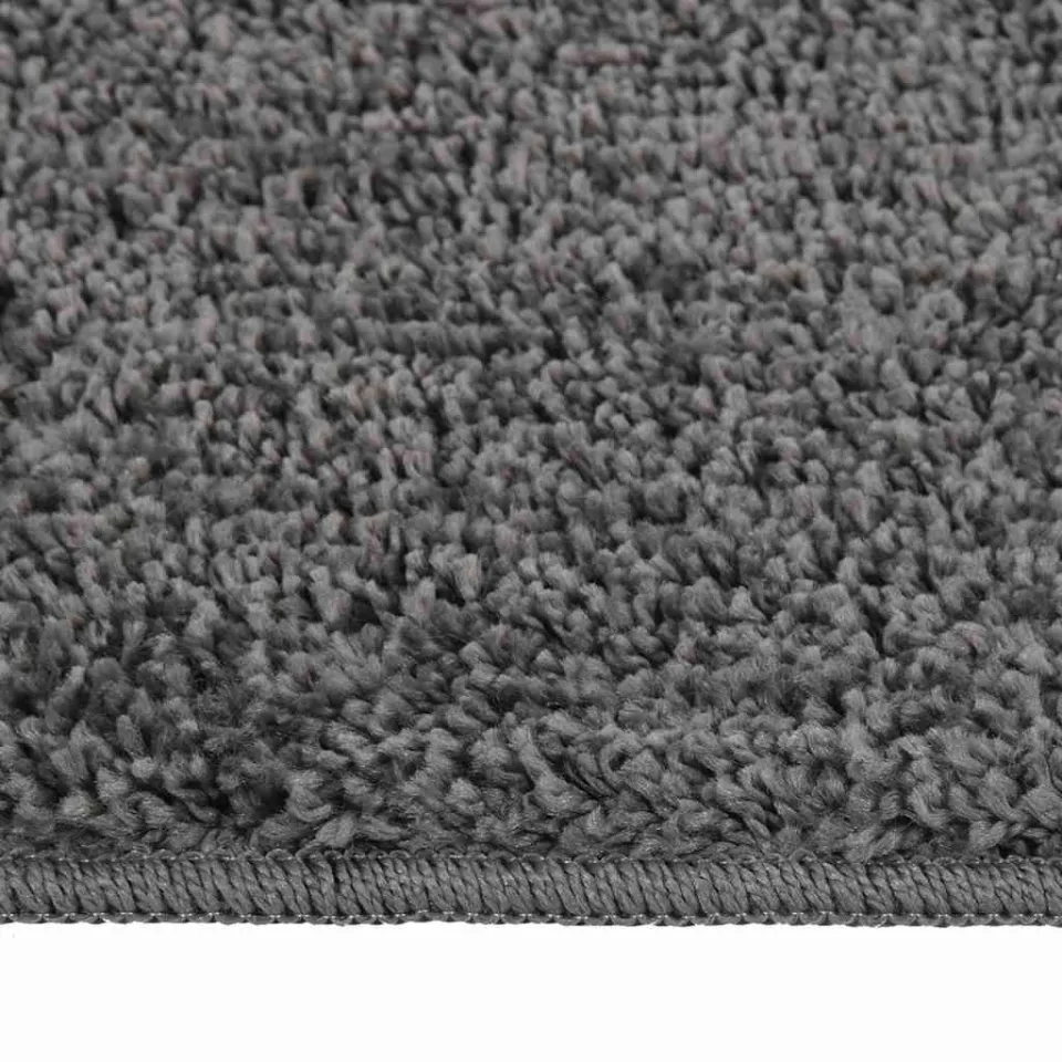 vidaXL Vloerkleed shaggy anti-slip 160x230 cm donkergrijs grijs, foto 2