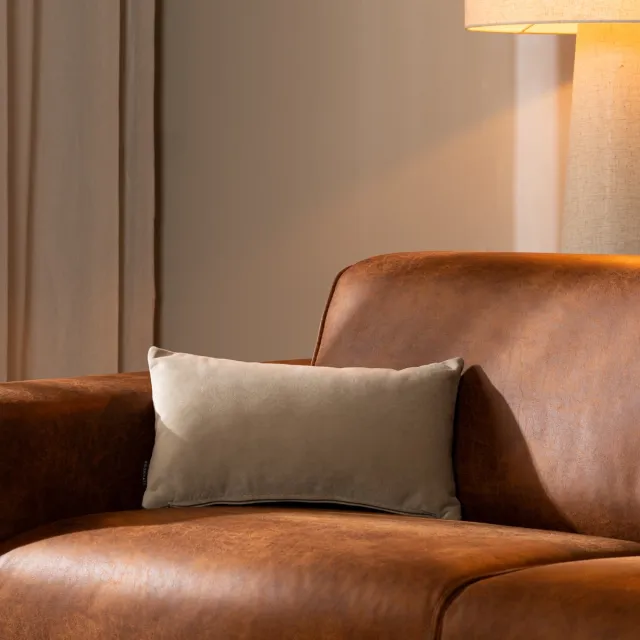 Bronx71 Sierkussen Anna velvet beige 25 x 45 cm Taupe, Beige