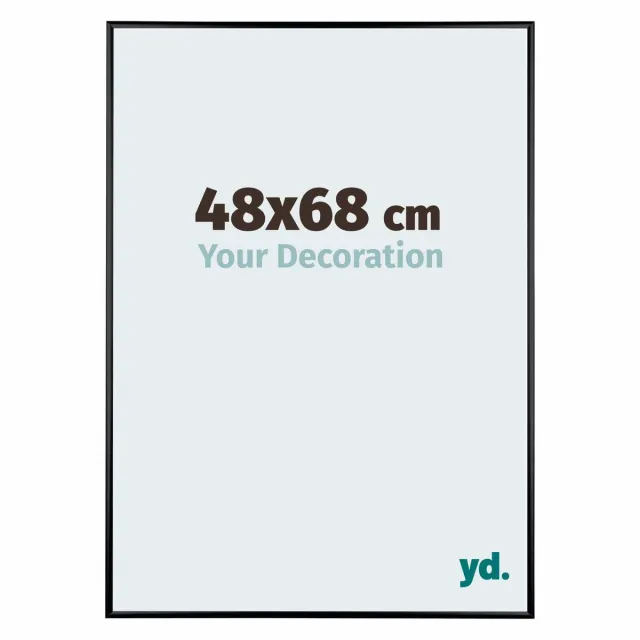 yd. Your Decoration - Fotolijst 48x68 cm - Aluminium - Zwart Mat - Kent