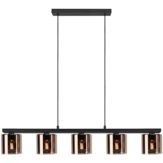 EGLO Hanglamp Cadley Zwart Koper 5xe27 Zwart;Koper;