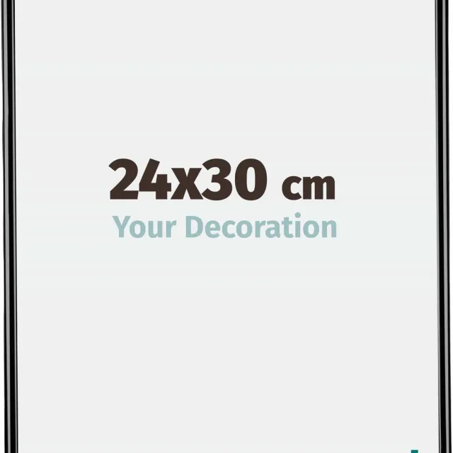 yd. Your Decoration - Fotolijst 24x30 cm - Kunststof - Zwart Hoogglans - Bordeaux