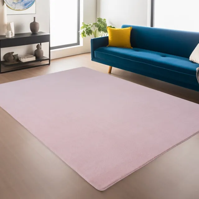 Ayyildiz Antislip Vloerkleed Joy Roze 80 x 150 cm Effen Kleur Zacht