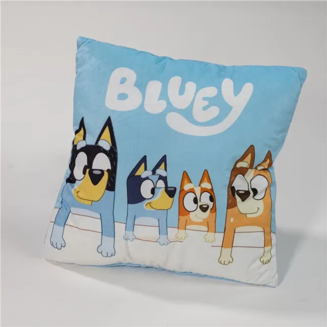 Bluey Sierkussen Maan - 40 x 40 cm Zachte Velboa blauw
