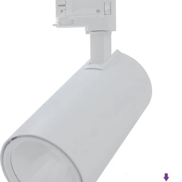 TulpLux LED tracklight/railspot voor 3-fase railverlichting 30w 4000lm wit 4000k Wit 4000k (natuurlijk wit)