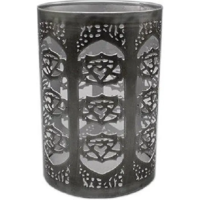 Green Tree Candle Company Aluminium Kaarshouders 7 Chakra's (7 stuks) Grijs