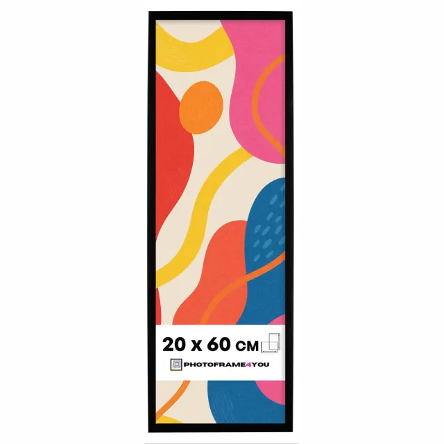 Photoframe4you Fotolijst 20x60 cm - Zwart Mat - Kunststof - Nancy