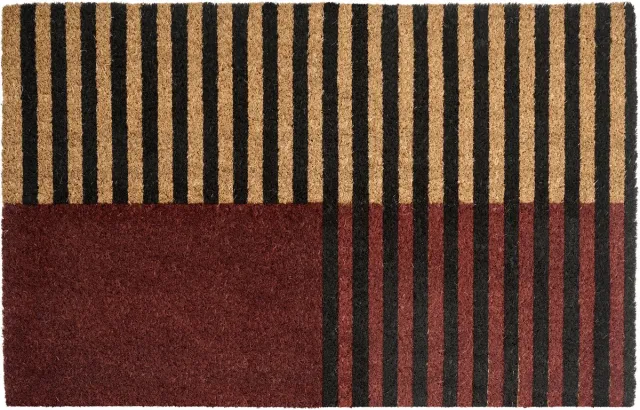Beliani TUKSUK - Deurmat - Bruin/Beige - 50 x 80 cm - Kokos