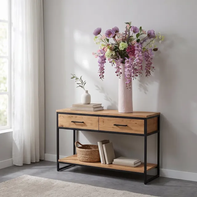 maxifleur Kunstplanten Kunstboeket Wendy Melbourne 115cm Paars